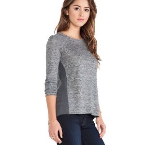 Marc Jacobs Carmen Jersey Gray Linen Top Size XS